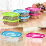SuperGift Essentials - 3 Piece Plastic Food Storage Container (Large) (Pink)