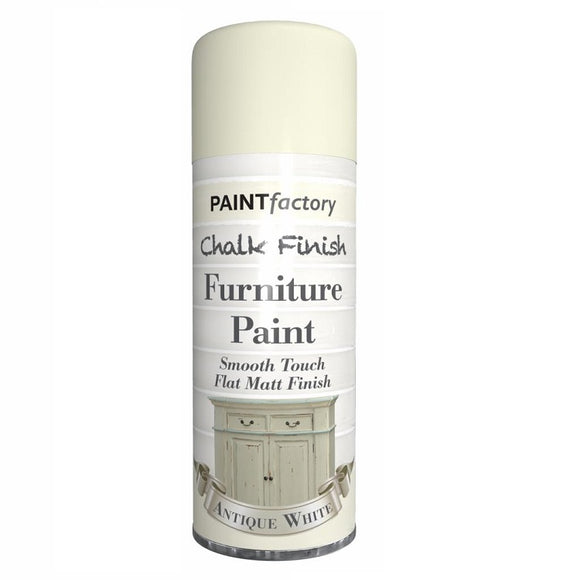 Chalk Finish Antique White Spray Paint - 400ml