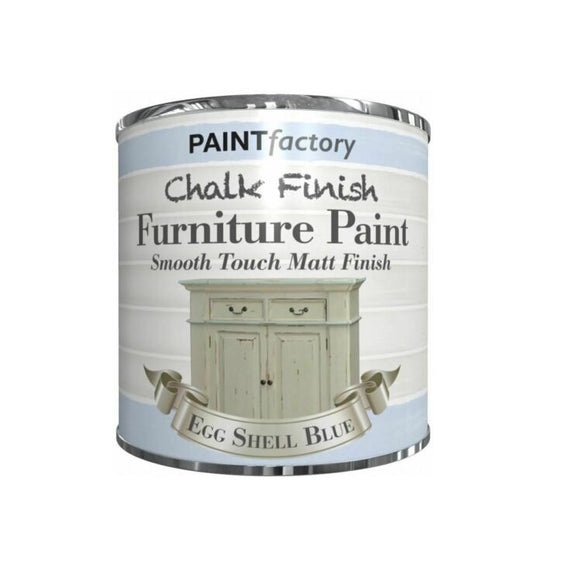 Chalk Finish Eggshell Blue Tin Paint - 250ml