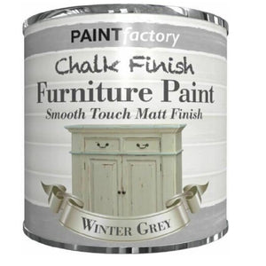 Chalk Finish Winter Grey Tin Paint - 250ml