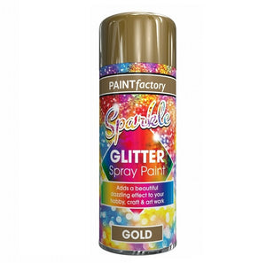 Paint Factory Gold Glitter Spray Paint 200ml