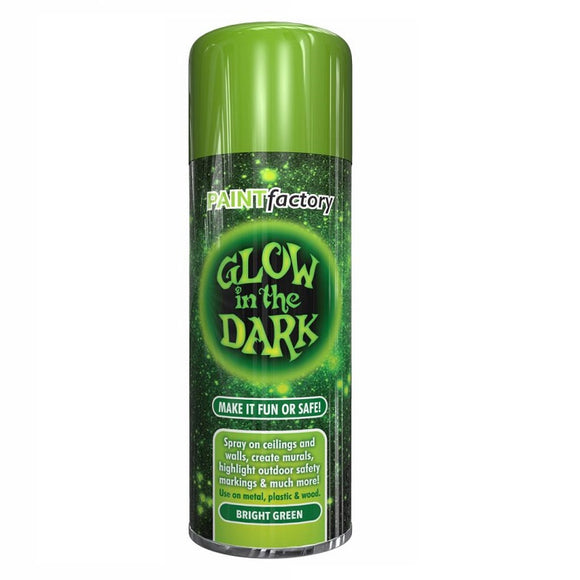 Glow in the Dark BRIGHT GREEN Spray Paint - 300m