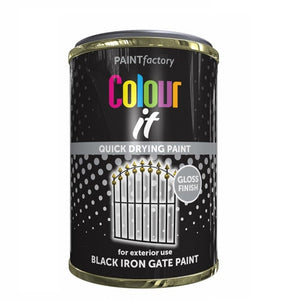 Paint Factory Black Iron Gate Tin Paint 300ml