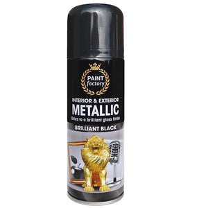Metallic Black Spray Paint - 200ml