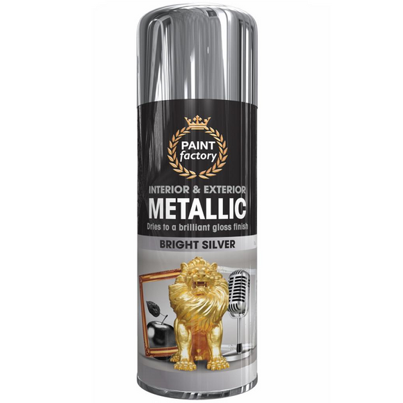 Metallic Silver Spray Paint  - 400ml
