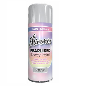 Pearlised Silver Spray Paint - 400ml