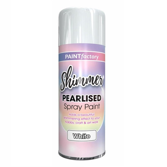 Paint Factory Pearlised White Spray Paint 400ml