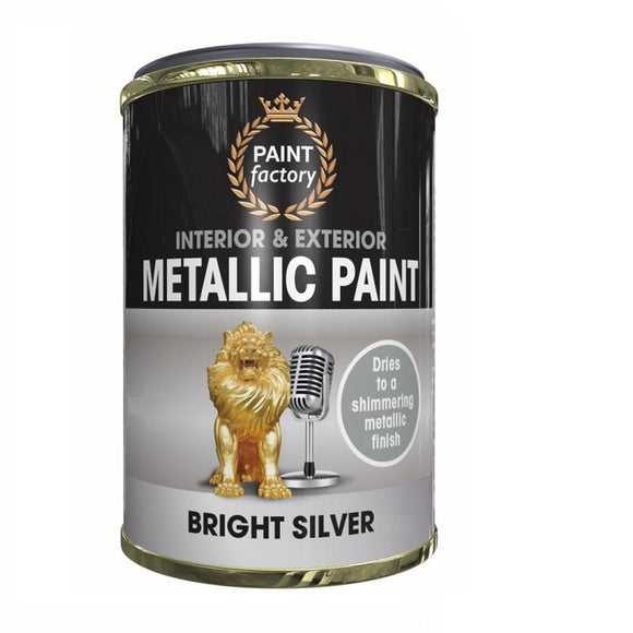 Paint Factory Metallic Silver Tin Paint - 300ml
