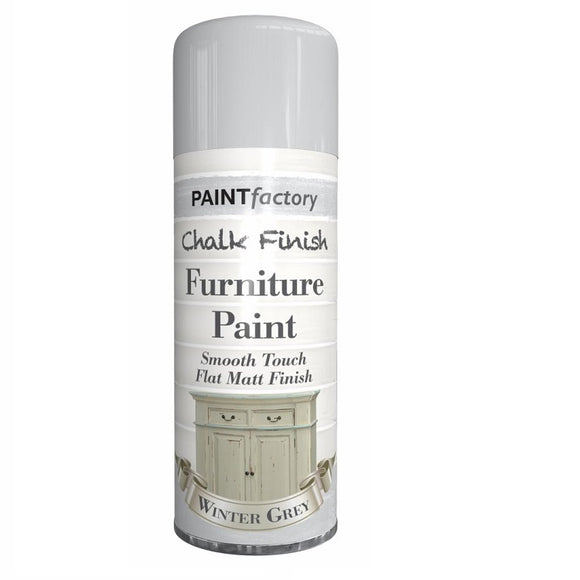 Chalk Finish Winter Grey Spray Paint - 400ml