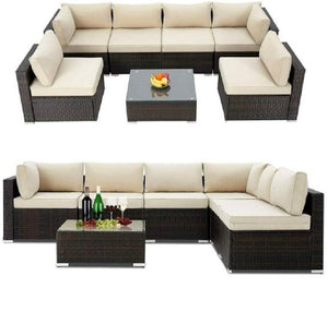 Sofa Set (BROWN)