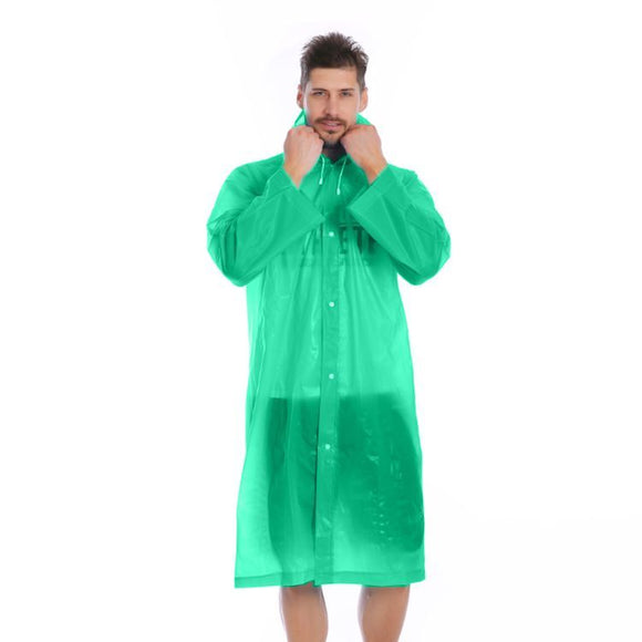 Reusable Waterproof Raincoat (Green)