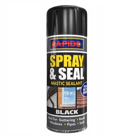 RAPIDE Black Spray & Seal Mastic Sealant 300ml