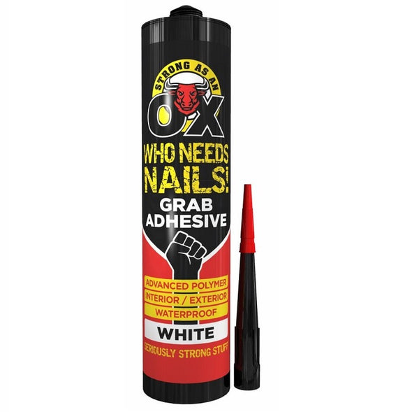 OX Grab Adhesive White 280ml