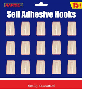 RAPID Self Adhesive Hooks 15pk