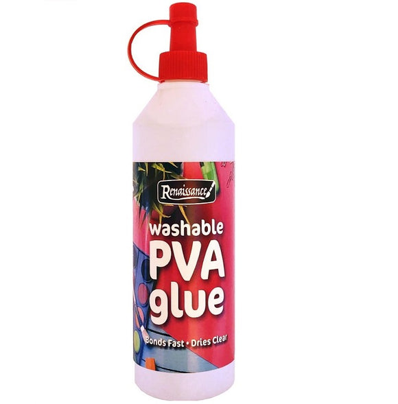 Renaissance Washable White PVA Glue 500ml