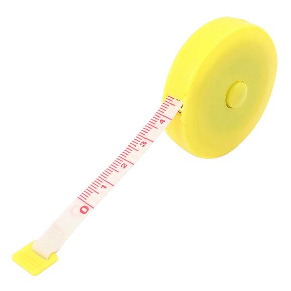 Retractable Soft Tape Measure - Yellow