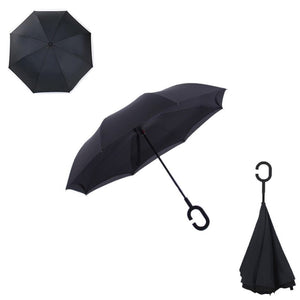 Double Layer Reverse Umbrella (Black)