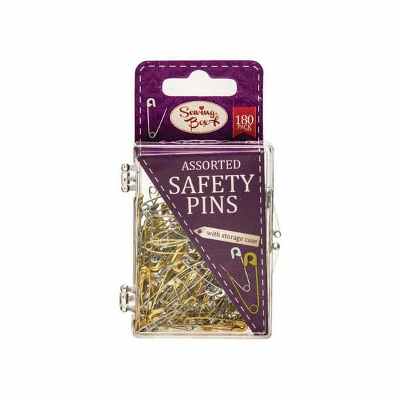 Sewing Box Safety Pins  180 pack