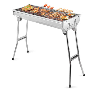 Portable Charcoal BBQ Grill with Foldable Stand