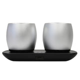 Feitun Twin Mini Bluetooth Speakers Pod (Silver)