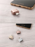 Aluminium USB 2.0/Micro USB Adaptor/Connector (Pink)