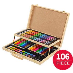 106PC Wooden Colourful Art Set