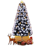 LED Fibre Optic Cold White Christmas Tree - 8FT