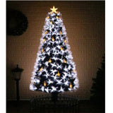 LED Fibre Optic Cold White Christmas Tree - 7FT