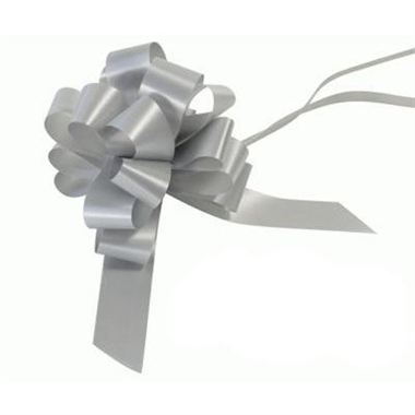 10 Piece Gloss Gift and Floristry Bow (Silver)