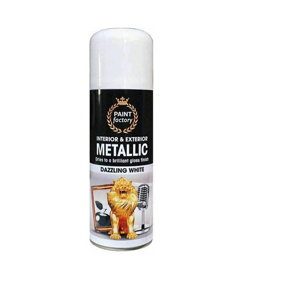Metallic White Spray Paint - 200ml